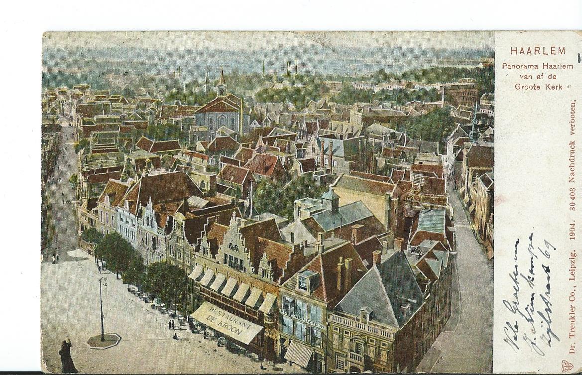 Haarlem (NH),  Panorama van af de Groote Kerk
