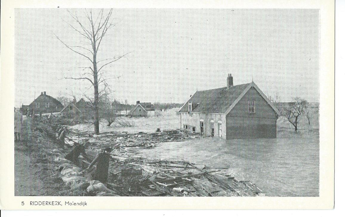 Ridderkerk (ZH),  Molendijk, Watersnood 1953
