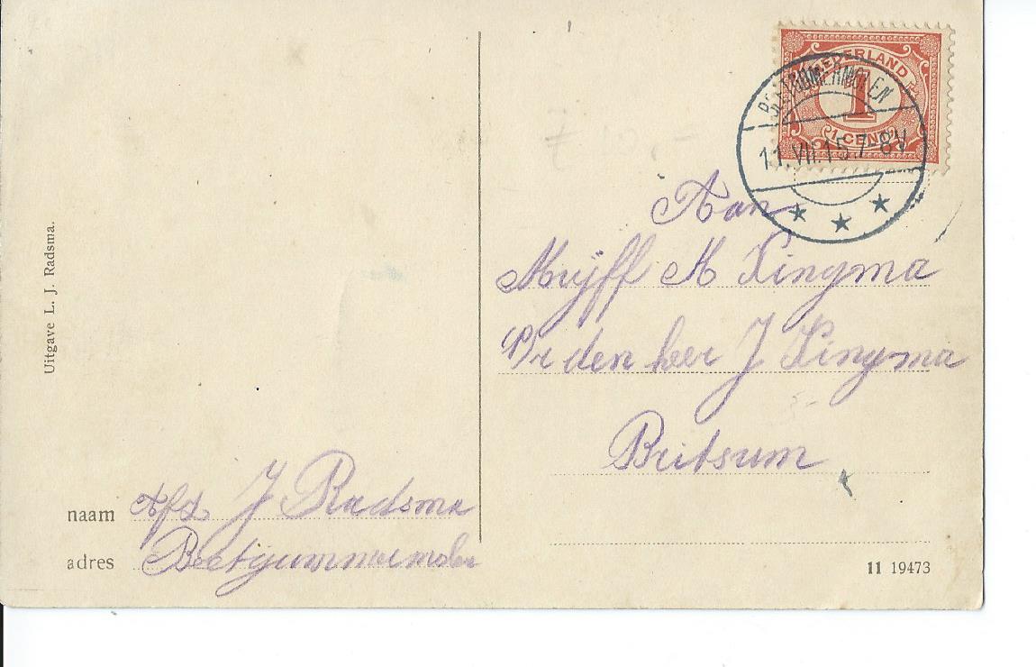 Oude Bildtzijl (FR), Westeinde