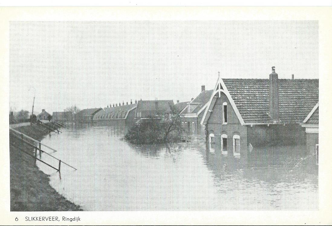 Slikkerveer (ZH), Ringdijk, Watersnood  1953