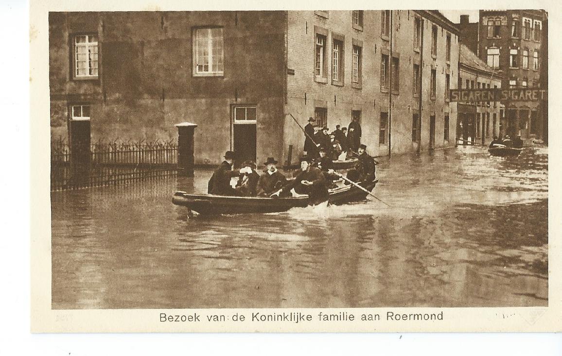 Roermond (LB), Watersnood 1925-1926, Bezoek van de Koninklijke familie