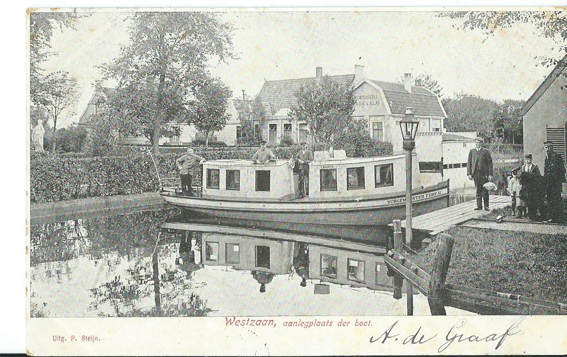 Westzaan (NH), Aanlegplaats der boot