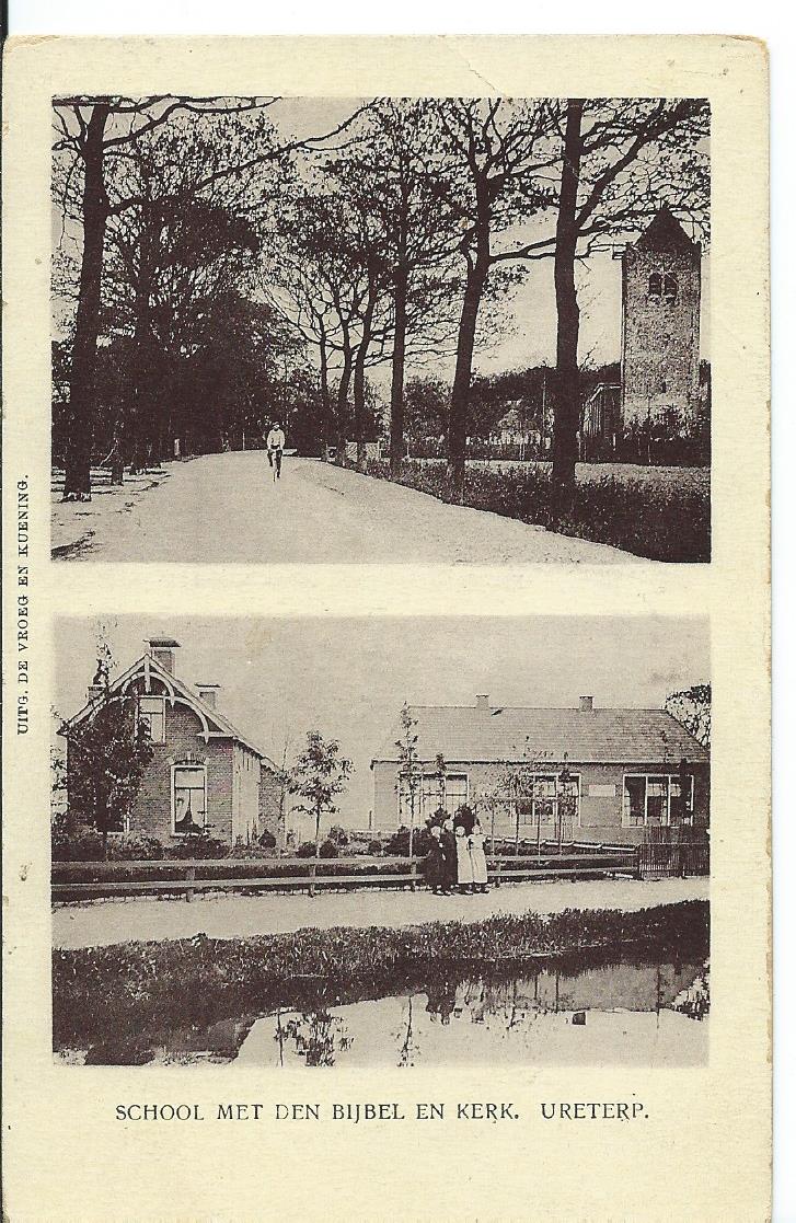 Ureterp (FR), School met den bijbel en kerk