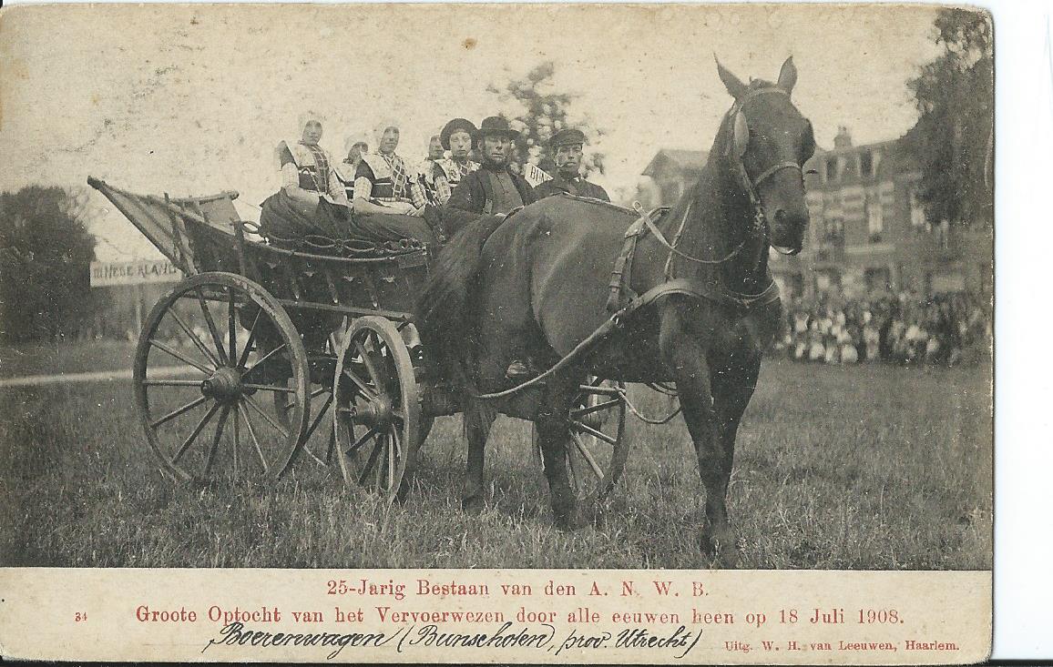 Haarlem (NH), 25-Jarig bestaan van den A.N.W.B., Boerenwagen (Bunschoten)