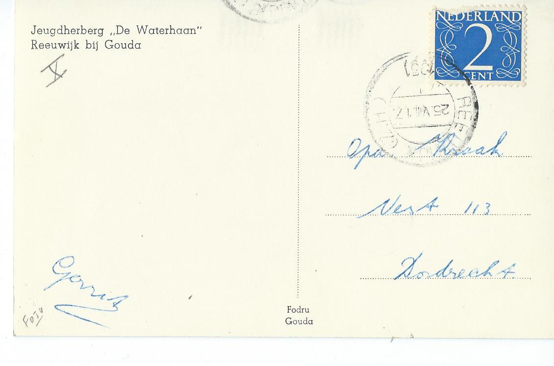 Reeuwijk (ZH),  Jeugdherberg "De Waterhaan"