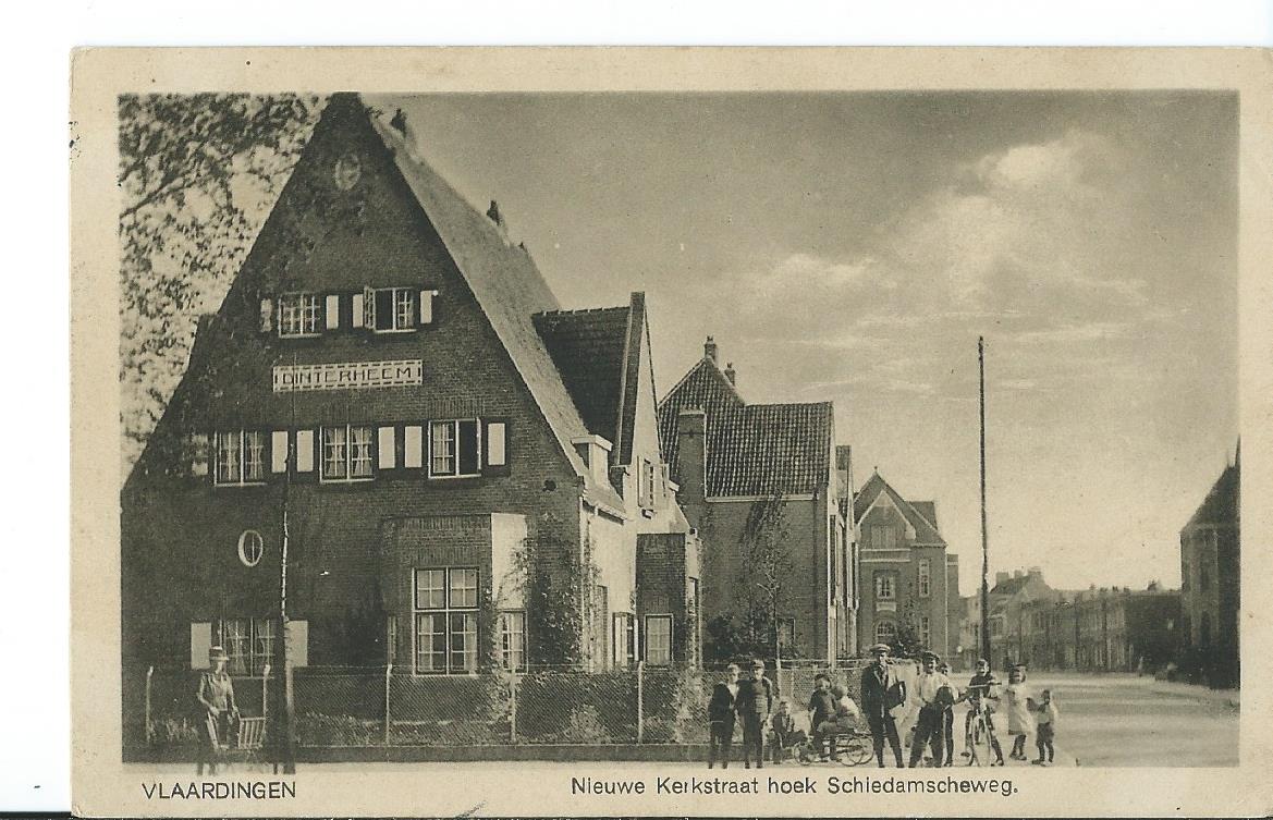 Vlaardingen (ZH), Nieuwe Kerkstraat hoek Schiedamscheweg