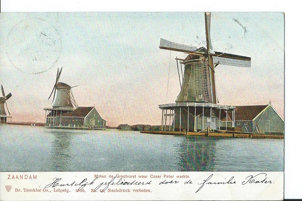 Zaandam (NH), Molen de Grootvorst waar Czaar Peter werkte