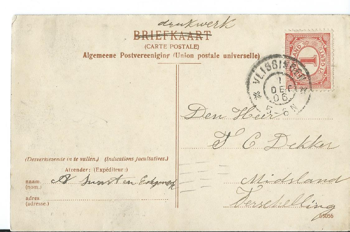Vlissingen (ZL), De Watersnood , 12 Maart 1906