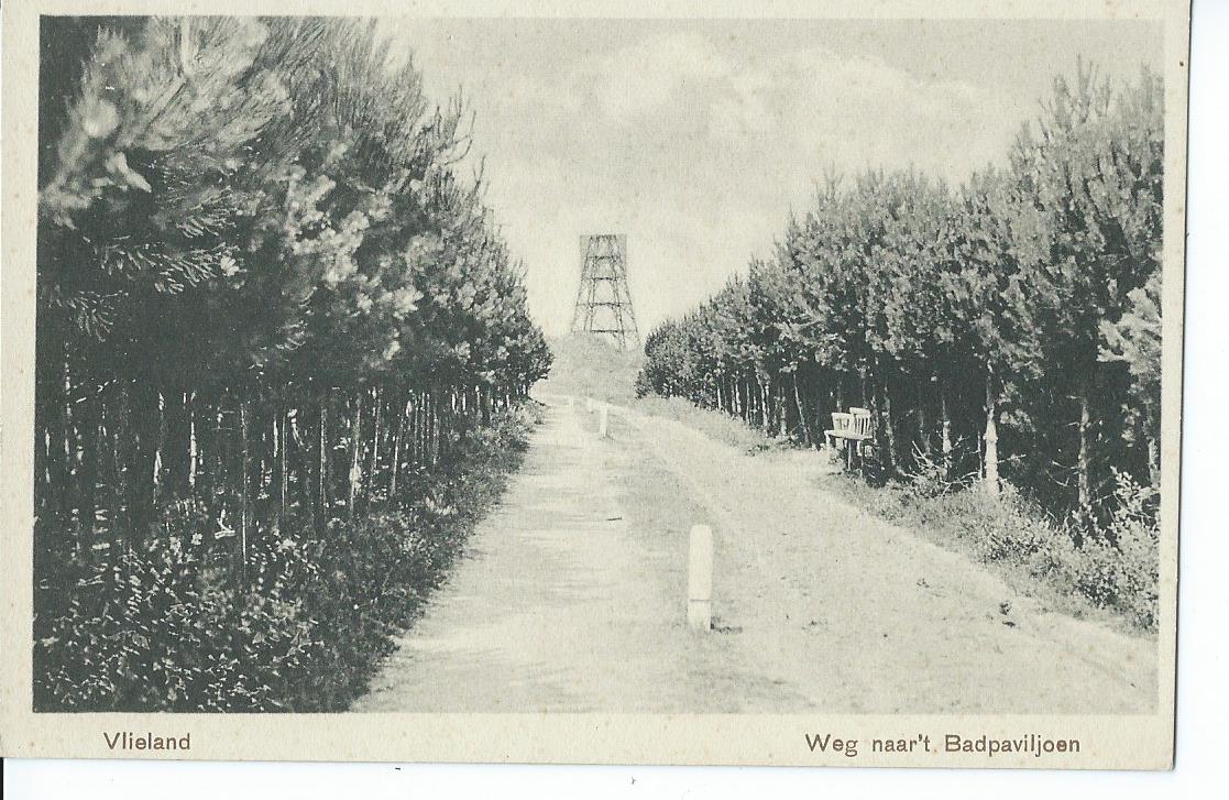 Vlieland (FR), Weg naar 't Badpaviljoen