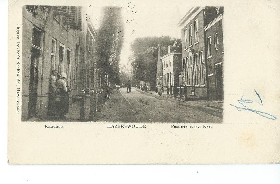 Hazerswoude (ZH), Raadhuis, Pastorie Herv. Kerk