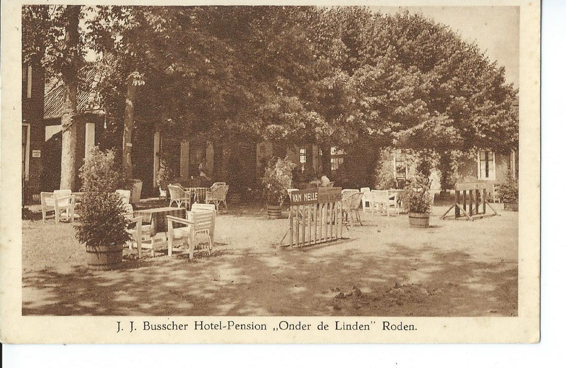 Roden (DR), J.J. Busscher Hotel "Onder de Linden"