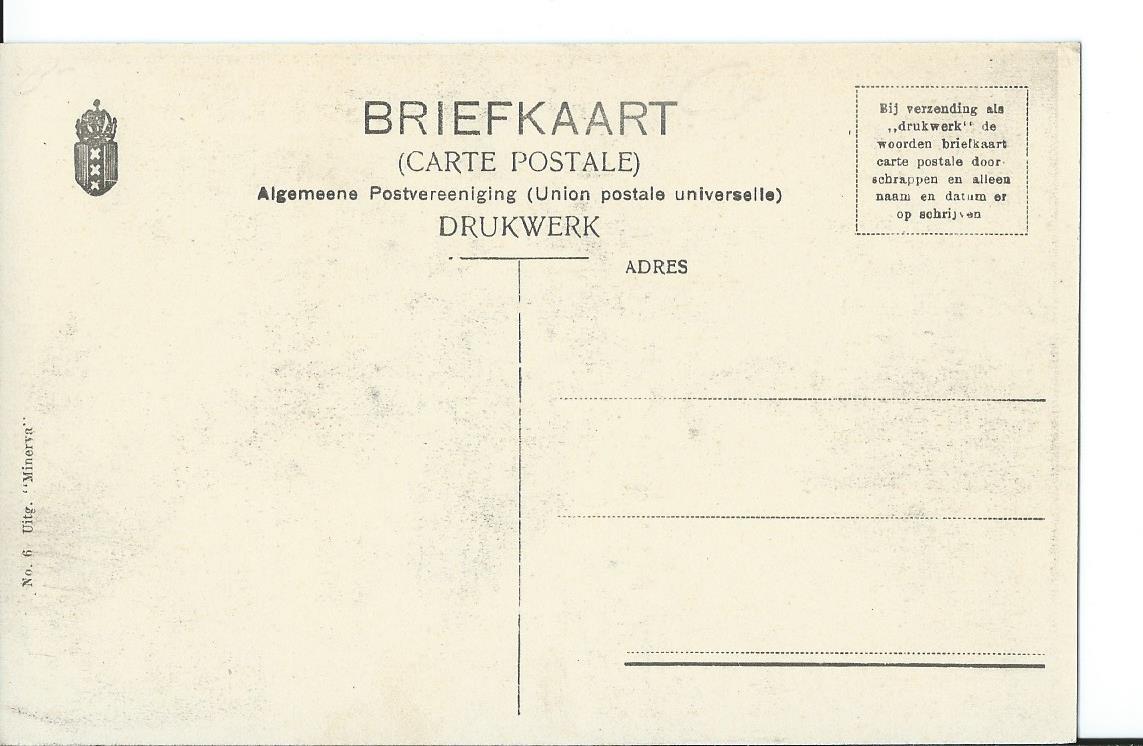 Friesland (FR), Watersnood 1910. Overstroomde Vaartweg