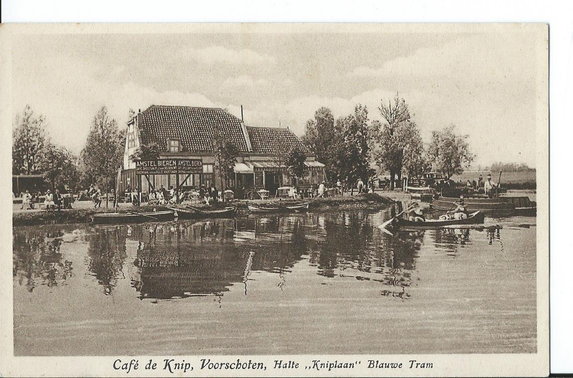 Voorschoten (ZH), Cafe de Knip, Halte "Kniplaan" Blauwe Tram