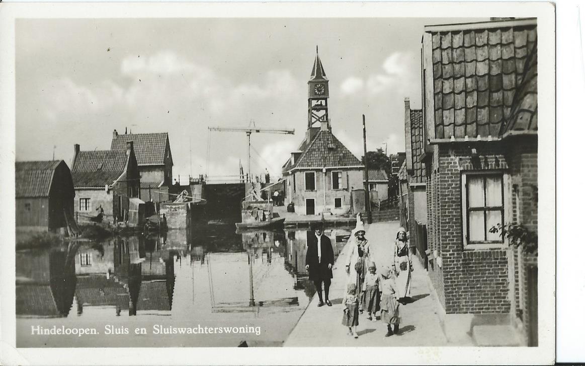 Hindeloopen (FR),  Sluis en Sluiswachterswoning