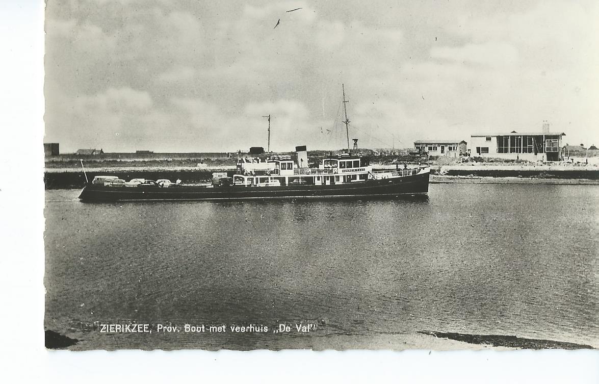 Zierikzee (ZL), Prov. Boot met veerhuis  " De Val"