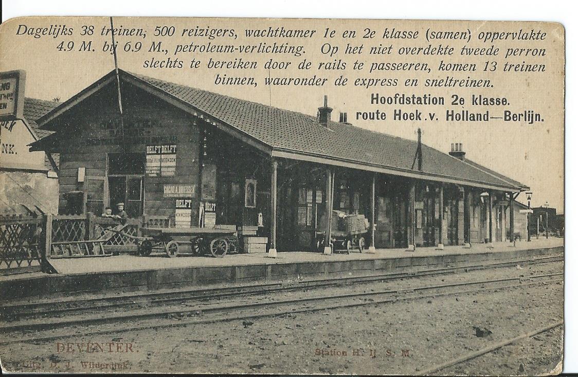 Deventer (OV),  Zandweerd, Hoofdstation 2e klasse, route Hoek v. Holland - Berlijn