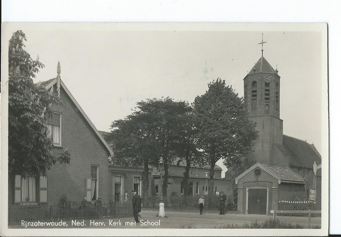Rijnsaterwoude (ZH), Ned. Herv. Kerk met School, 2693