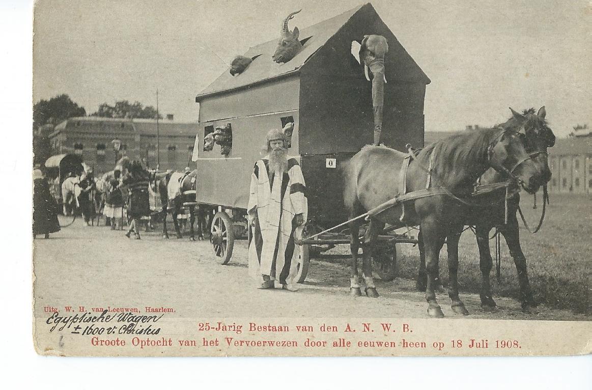 Haarlem (NH), 25-Jarig bestaan van den A.N.W.B., Egyptische Wagen ca. 1600 v. Chr.