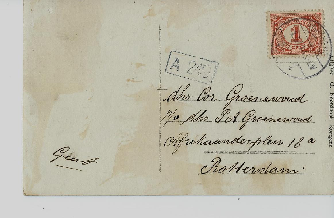 Kortgene (ZL), Voorstraat, Fotokaart - 2437
