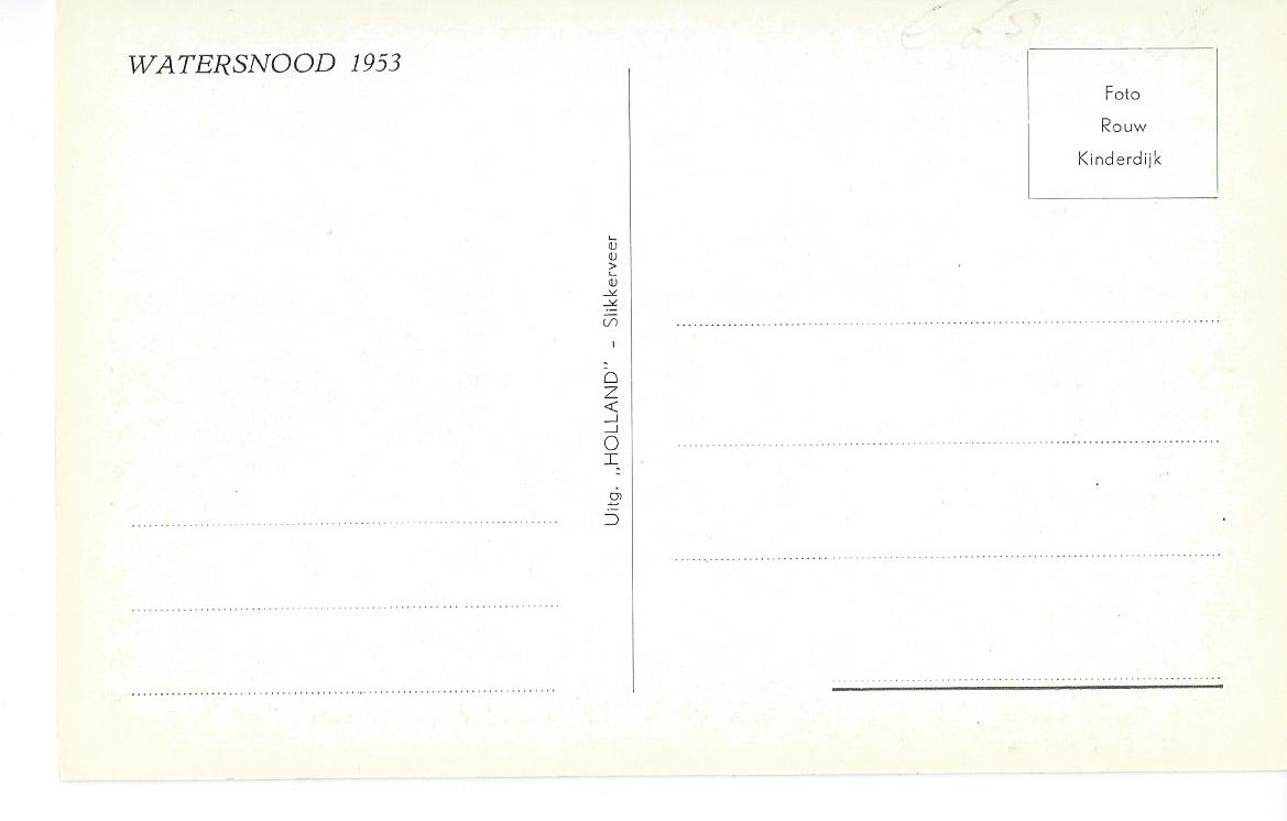 Ridderkerk (ZH),  Watersnood 1953