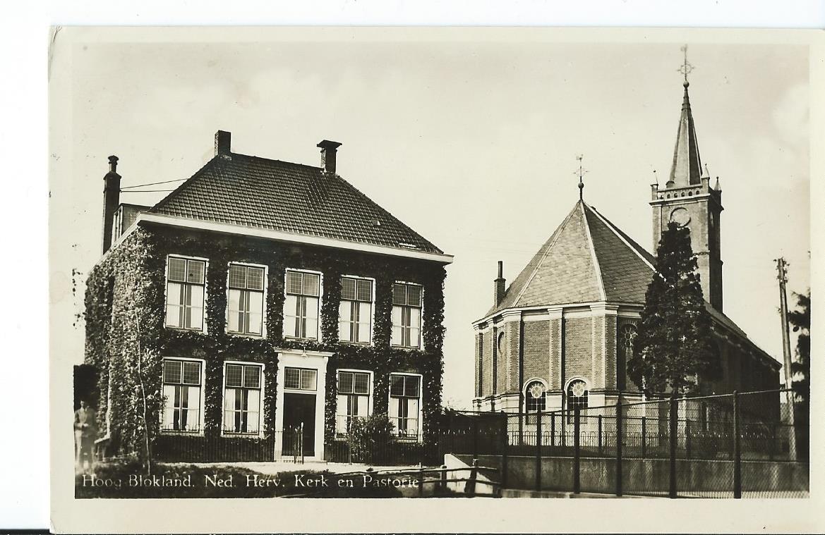 Hoogblokland (ZH), Ned. Herv. Kerk en Pastorie