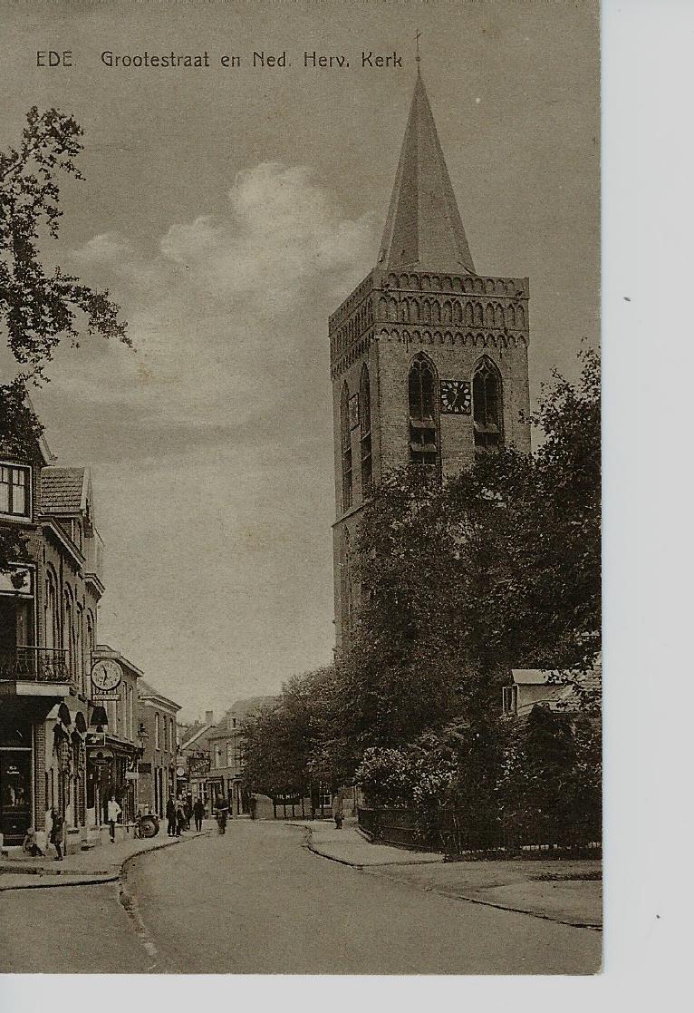 Ede (GL), Grootestraat en Ned.  Herv. Kerk - 2330