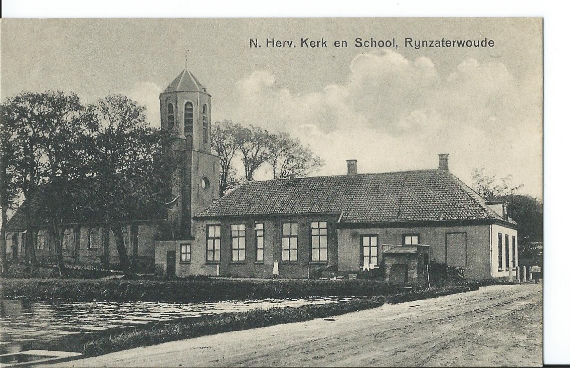 Rijnsaterwoude (ZH), N. Herv. Kerk en School, 2637