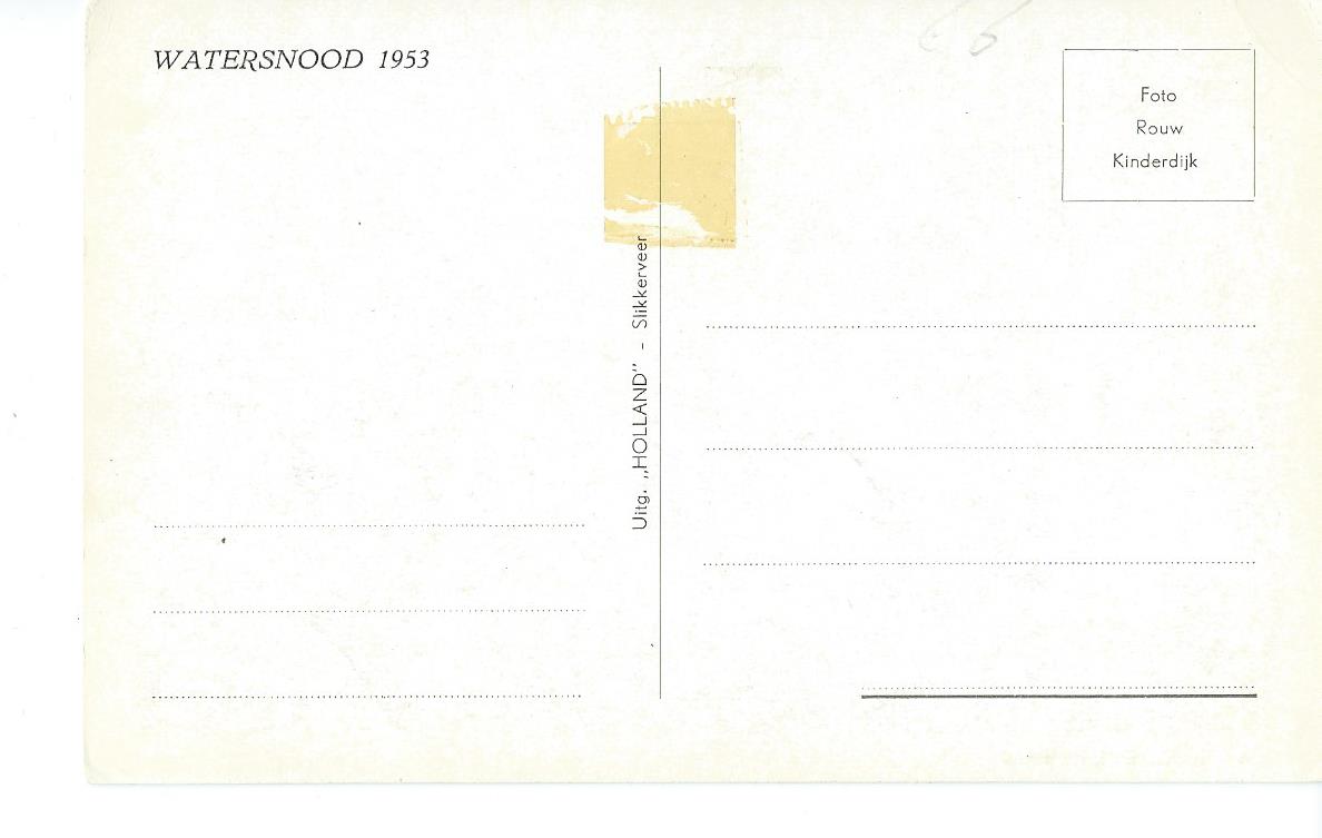 Ridderkerk (ZH), Molendijk, Watersnood 1953