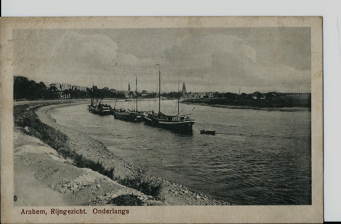Arnhem (GL), Rijngezicht. Onderlangs