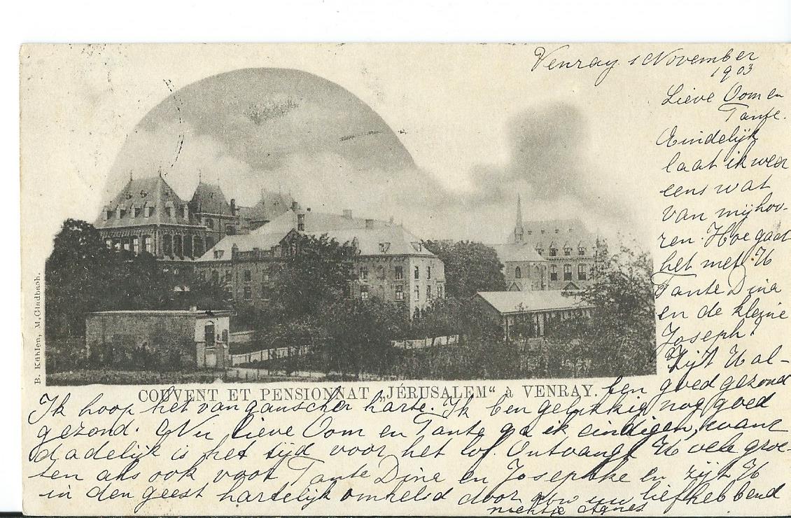 Venray (LB), Couvent et Pensionnat "Jerusalem"
