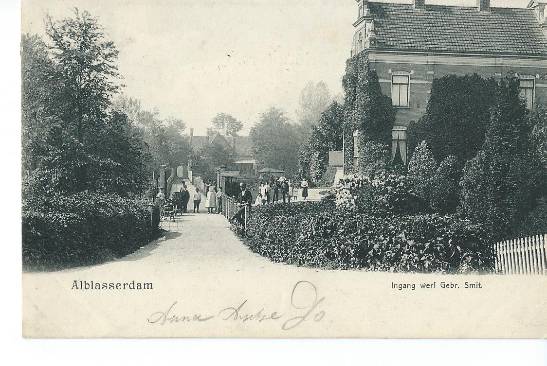 Alblasserdam (ZH), Ingang werf Gebr. Smit