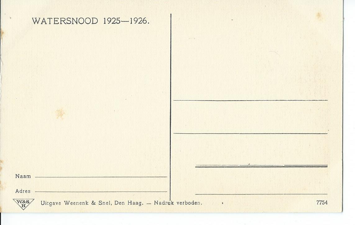 Grave (NB), Doorbraak van den dijk tegenover Grave