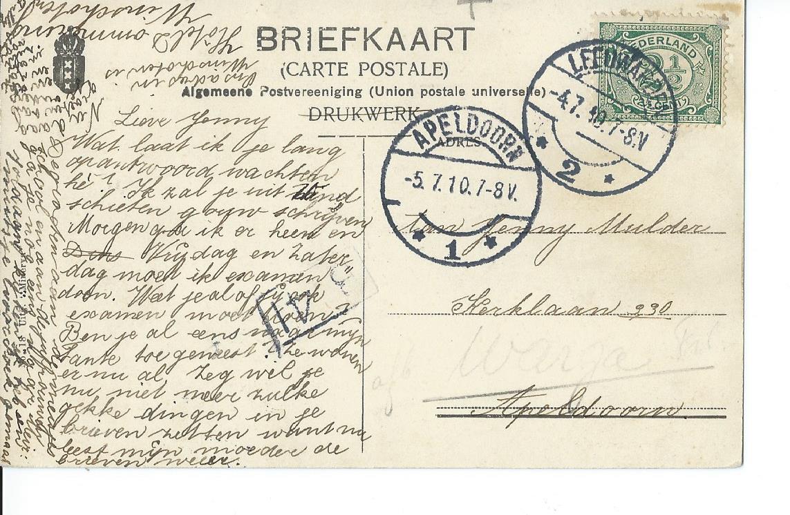 Friesland (FR), Overstrooming in 1910. De broodbakker per schuit.
