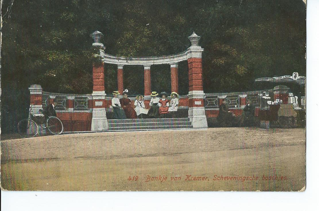 Scheveningen (ZH), Bankje van Kremer, Scheveningsche Boschjes