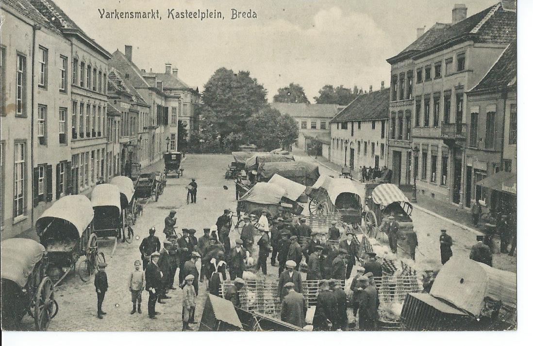 Breda (NB), Varkensmarkt, Kasteelplein