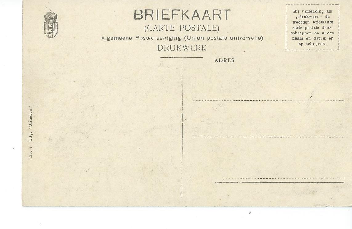 Friesland (FR), Watersnood 1910. De communicatie wordt onderhouden per boot.