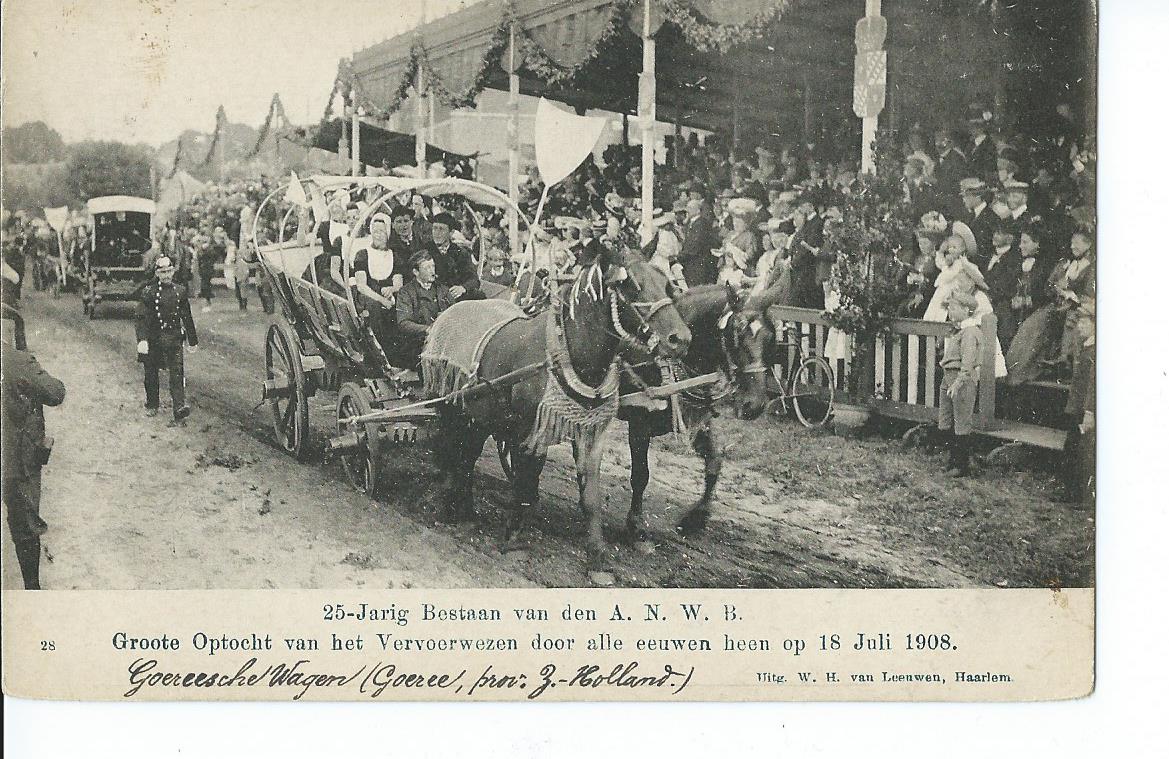 Haarlem (NH), 25-Jarig bestaan van den A.N.W.B., Goereesche Wagen