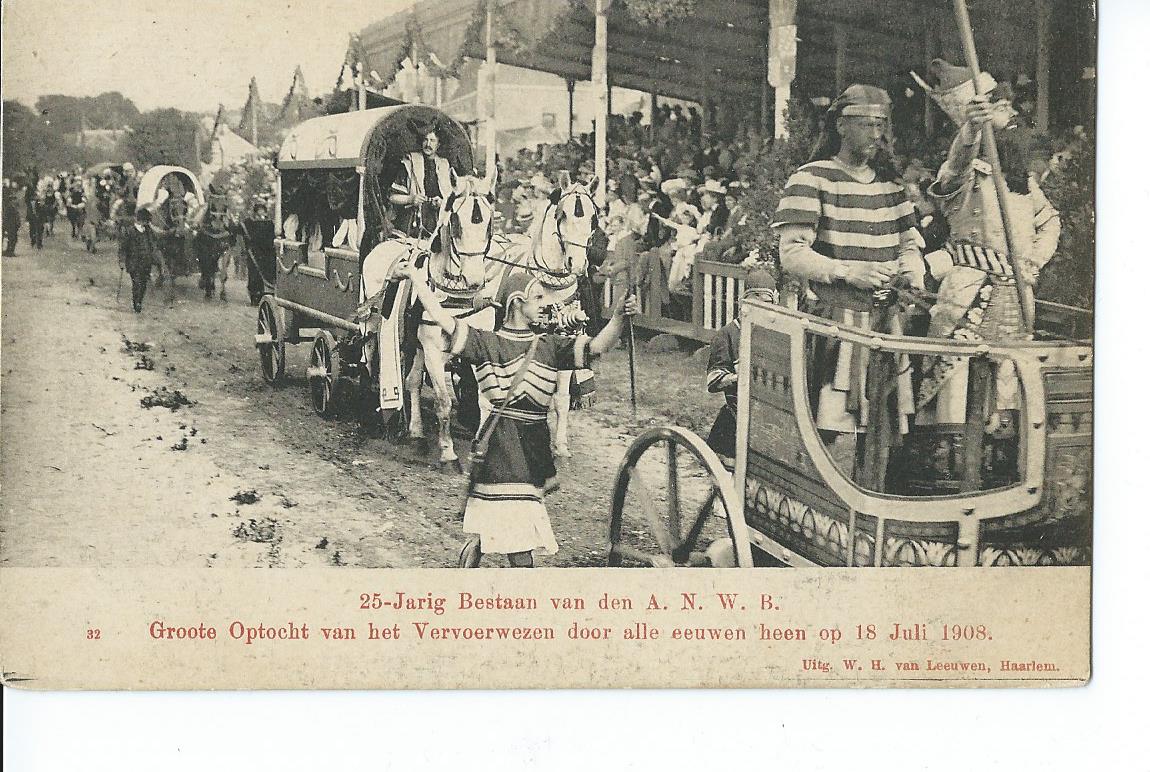 Haarlem (NH), 25-Jarig bestaan van den A.N.W.B. Romeinsche Rheda omstreeks 100 na  Chr.