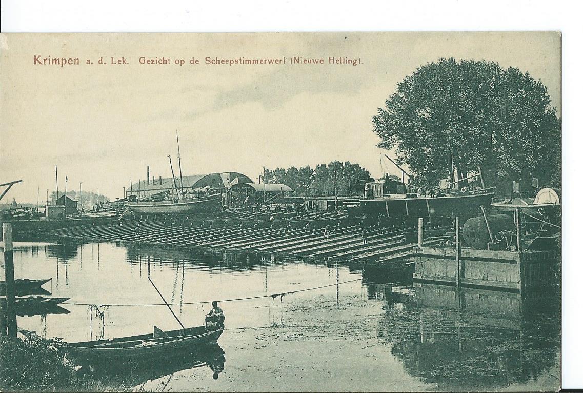 Krimpen a/d Lek (ZH), Gezicht op de Scheepstimmerwerf (Nieuwe Helling), 2540