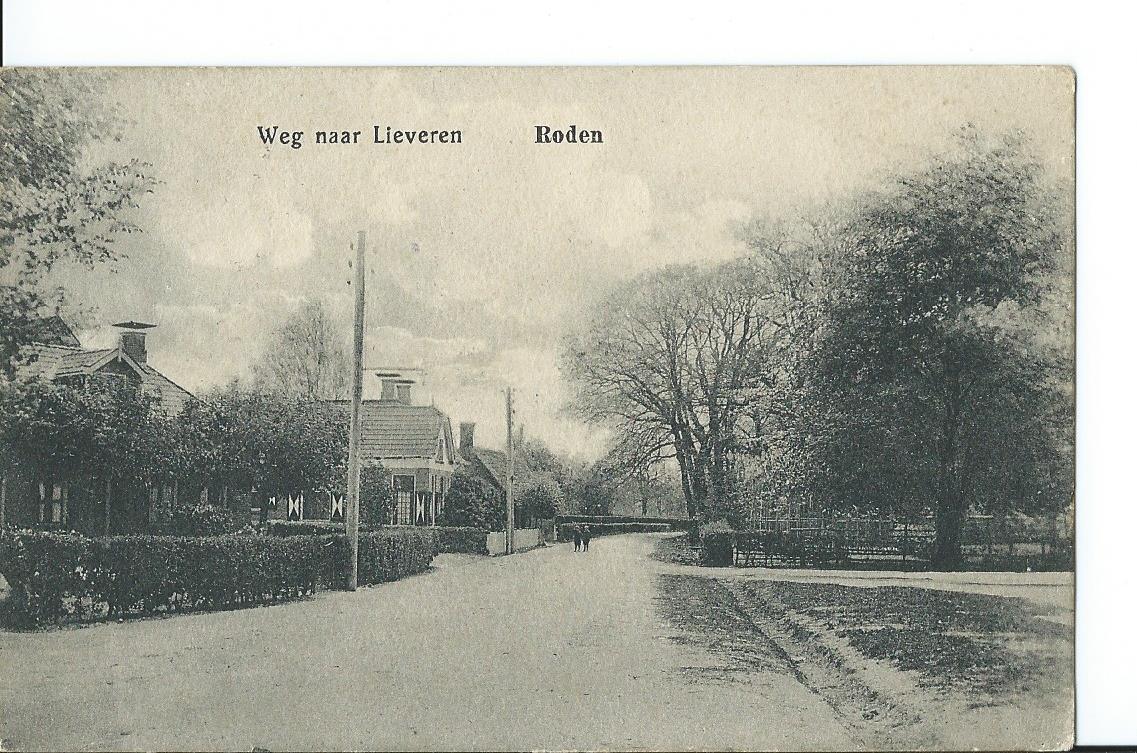 Roden (DR), Weg naar Lieveren