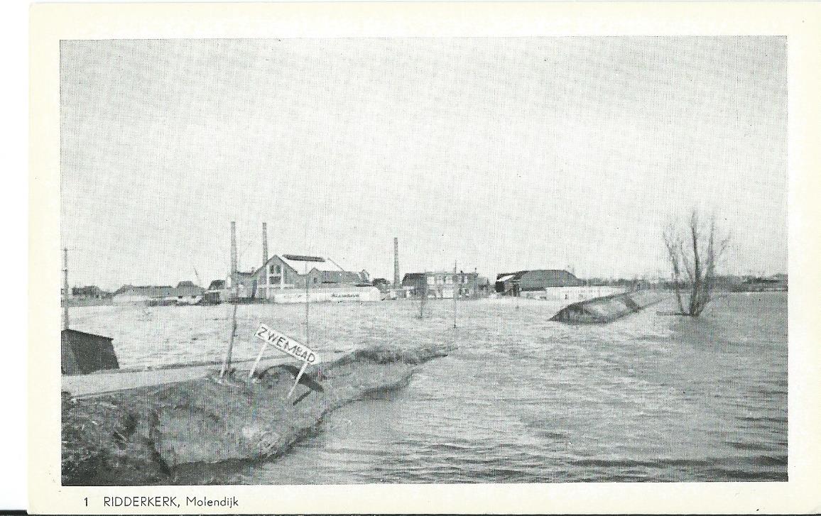 Ridderkerk (ZH),Molendijk, Watersnood 1953