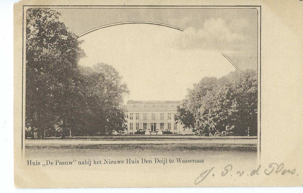 Wassenaar (ZH), Huis "De Paauw" nabij het Nieuwe Huis Den Deijl