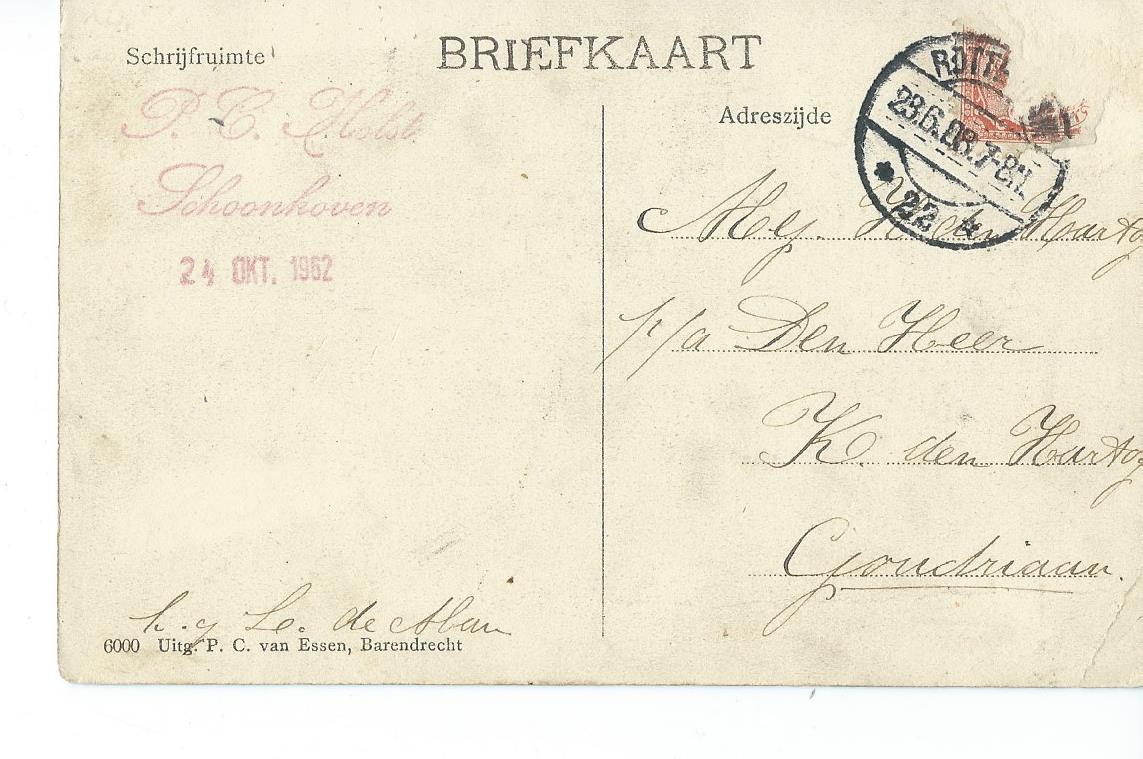 Barendrecht  (ZH), Gezicht op het Post- en Telegraafkantoor