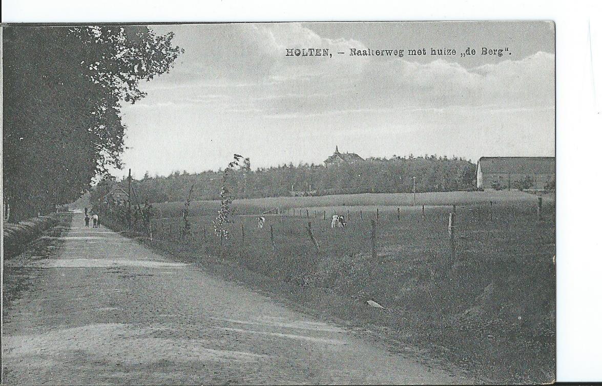 Holten (OV), Raalterweg met huize "de Berg"