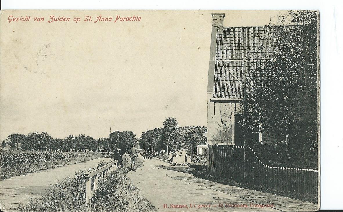 Sint Annaparochie (FR), Gezicht van Zuiden op St. Anna Parochie