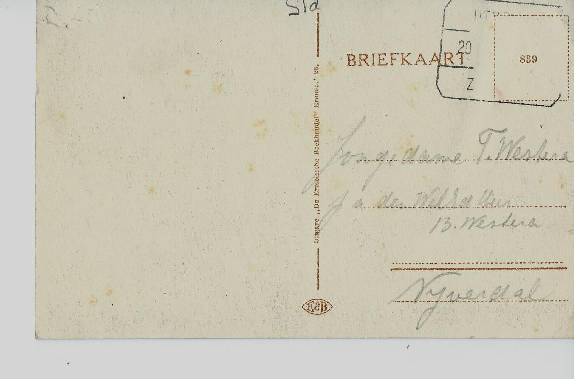 Ermelo (GL), Stationsstraat met Geref. Kerk - 2336