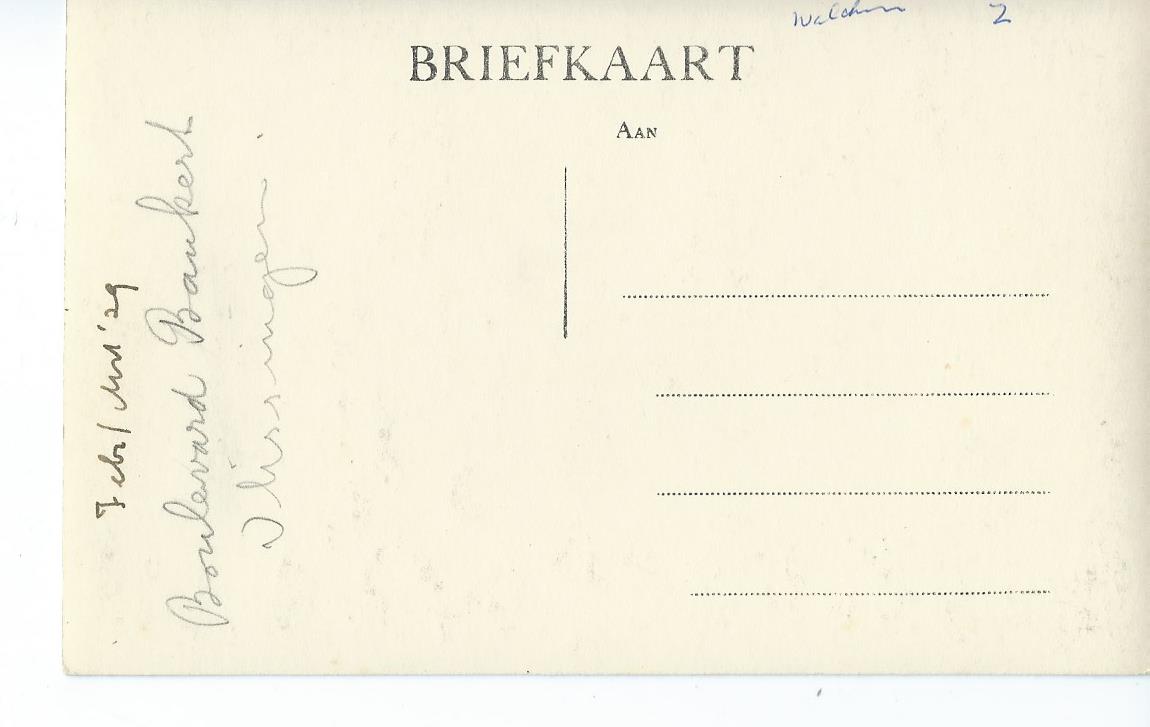 Vlissingen (ZL),  Febr/Mrt 1929